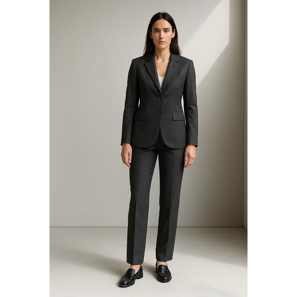 Raffaele Caruso Sartoria Parma Suit 46R Charcoal Loro Piana Super 120s Wool NWT